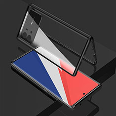 Luxury Aluminum Metal Frame Mirror Cover Case 360 Degrees M02 for Vivo iQOO 9 Pro 5G Black