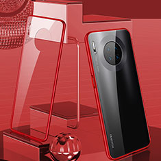 Luxury Aluminum Metal Frame Mirror Cover Case 360 Degrees M03 for Huawei Mate 30 5G Red