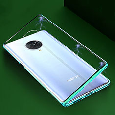 Luxury Aluminum Metal Frame Mirror Cover Case 360 Degrees M04 for Vivo Nex 3 5G Green