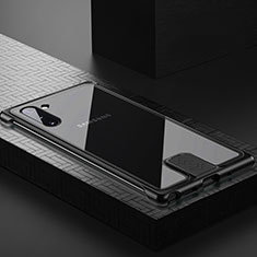Luxury Aluminum Metal Frame Mirror Cover Case 360 Degrees M05 for Samsung Galaxy Note 10 5G Black