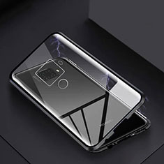 Luxury Aluminum Metal Frame Mirror Cover Case 360 Degrees M07 for Huawei Mate 30 Lite Black