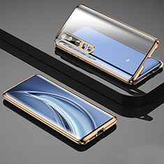 Luxury Aluminum Metal Frame Mirror Cover Case 360 Degrees M08 for Xiaomi Mi 10 Gold