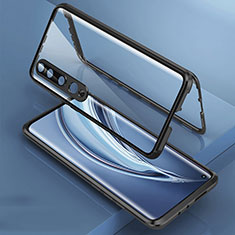 Luxury Aluminum Metal Frame Mirror Cover Case 360 Degrees M09 for Xiaomi Mi 10 Black