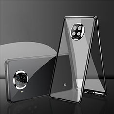 Luxury Aluminum Metal Frame Mirror Cover Case 360 Degrees P01 for Xiaomi Mi 10i 5G Black