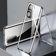 Luxury Aluminum Metal Frame Mirror Cover Case 360 Degrees P01 for Xiaomi Mi 11X Pro 5G Black