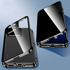 Luxury Aluminum Metal Frame Mirror Cover Case 360 Degrees P03 for Xiaomi Mi 13 Pro 5G Black