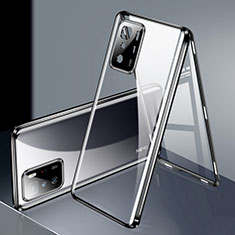 Luxury Aluminum Metal Frame Mirror Cover Case 360 Degrees P03 for Xiaomi Poco X3 GT 5G Black