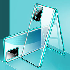 Luxury Aluminum Metal Frame Mirror Cover Case 360 Degrees P03 for Xiaomi Poco X3 GT 5G Green