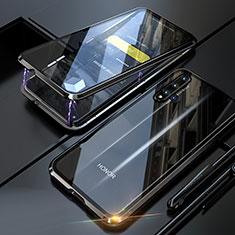 Luxury Aluminum Metal Frame Mirror Cover Case 360 Degrees T01 for Huawei Nova 5T Black