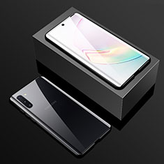 Luxury Aluminum Metal Frame Mirror Cover Case 360 Degrees T01 for Samsung Galaxy Note 10 Black