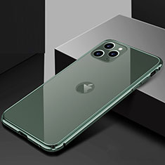 Luxury Aluminum Metal Frame Mirror Cover Case 360 Degrees T02 for Apple iPhone 11 Pro Gray