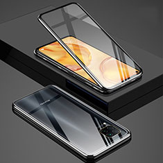 Luxury Aluminum Metal Frame Mirror Cover Case 360 Degrees T03 for Huawei Nova 6 SE Silver