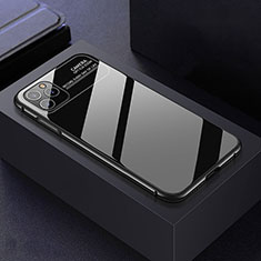 Luxury Aluminum Metal Frame Mirror Cover Case 360 Degrees T04 for Apple iPhone 11 Pro Max Black