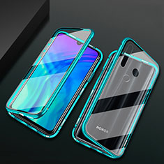 Luxury Aluminum Metal Frame Mirror Cover Case 360 Degrees T04 for Huawei Honor 20i Green