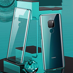 Luxury Aluminum Metal Frame Mirror Cover Case 360 Degrees T04 for Huawei Mate 20 Green