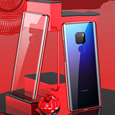 Luxury Aluminum Metal Frame Mirror Cover Case 360 Degrees T04 for Huawei Mate 20 Red
