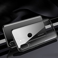 Luxury Aluminum Metal Frame Mirror Cover Case 360 Degrees T04 for Huawei P30 Lite New Edition Black