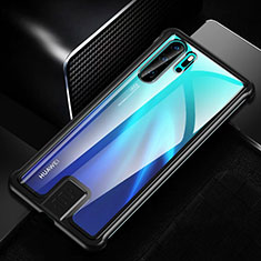 Luxury Aluminum Metal Frame Mirror Cover Case 360 Degrees T04 for Huawei P30 Pro New Edition Black