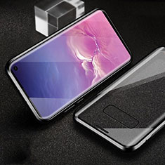 Luxury Aluminum Metal Frame Mirror Cover Case 360 Degrees T04 for Samsung Galaxy S10e Black