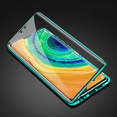 Luxury Aluminum Metal Frame Mirror Cover Case 360 Degrees T05 for Huawei Mate 30 Pro 5G Green