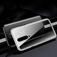 Luxury Aluminum Metal Frame Mirror Cover Case 360 Degrees T06 for Oppo RX17 Pro White