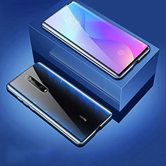 Luxury Aluminum Metal Frame Mirror Cover Case 360 Degrees T06 for Xiaomi Mi 9T Black