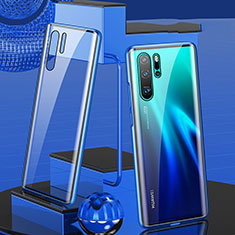 Luxury Aluminum Metal Frame Mirror Cover Case 360 Degrees T07 for Huawei P30 Pro Blue
