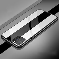 Luxury Aluminum Metal Frame Mirror Cover Case 360 Degrees T08 for Apple iPhone 11 Pro Max White
