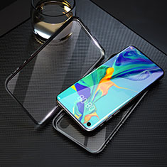Luxury Aluminum Metal Frame Mirror Cover Case 360 Degrees T09 for Huawei Honor 20 Black