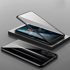 Luxury Aluminum Metal Frame Mirror Cover Case 360 Degrees T10 for Huawei Nova 5T Black