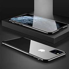 Luxury Aluminum Metal Frame Mirror Cover Case 360 Degrees T11 for Apple iPhone 11 Pro Black