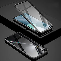 Luxury Aluminum Metal Frame Mirror Cover Case 360 Degrees Z01 for Huawei Nova 6 5G Black