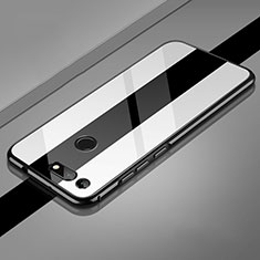 Luxury Aluminum Metal Frame Mirror Cover Case 360 Degrees Z02 for Huawei Honor View 20 White