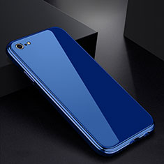 Luxury Aluminum Metal Frame Mirror Cover Case for Apple iPhone 6 Blue