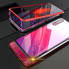 Luxury Aluminum Metal Frame Mirror Cover Case for Huawei Honor Magic 2 Red