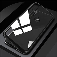 Luxury Aluminum Metal Frame Mirror Cover Case for Huawei Honor V10 Lite Black