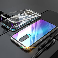 Luxury Aluminum Metal Frame Mirror Cover Case for Oppo R17 Pro Silver