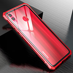 Luxury Aluminum Metal Frame Mirror Cover Case M01 for Huawei Honor View 10 Lite Red