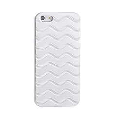 Luxury Aluminum Metal Wave Cover for Apple iPhone 5S Silver