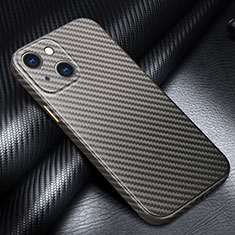 Luxury Carbon Fiber Twill Soft Case C01 for Apple iPhone 14 Plus Gray