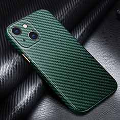 Luxury Carbon Fiber Twill Soft Case C01 for Apple iPhone 15 Green