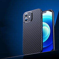 Luxury Carbon Fiber Twill Soft Case C02 for Apple iPhone 12 Black