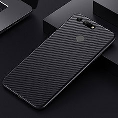 Luxury Carbon Fiber Twill Soft Case T01 for Huawei Honor V20 Black