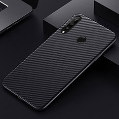 Luxury Carbon Fiber Twill Soft Case T01 for Huawei P Smart+ Plus (2019) Black