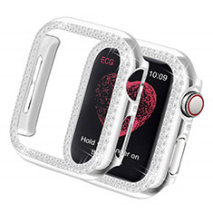 Luxury Diamond Bling Hard Case Cover for Apple iWatch 5 40mm Silver