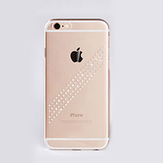 Luxury Diamond Bling Hard Rigid Case Cover for Apple iPhone 6S White