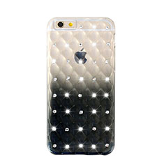 Luxury Diamond Bling Transparent Gradient Soft Case for Apple iPhone 6S Black