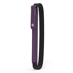 Luxury Leather Holder Elastic Detachable Cover for Apple Pencil Apple New iPad 9.7 (2018) Purple