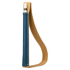 Luxury Leather Holder Elastic Detachable Cover P01 for Apple Pencil Apple iPad Pro 12.9 Blue