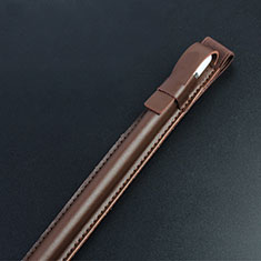 Luxury Leather Holder Elastic Detachable Cover P04 for Apple Pencil Apple iPad Pro 12.9 (2017) Brown